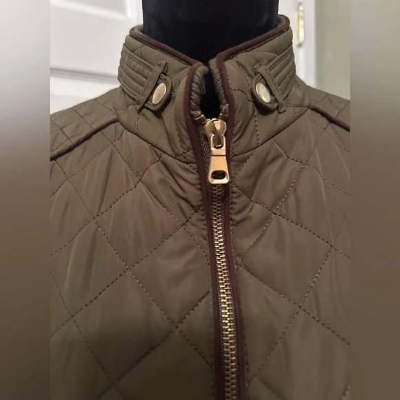 Love Tree Quilted Khaki Puffer Jacket - Picture 7 of 15